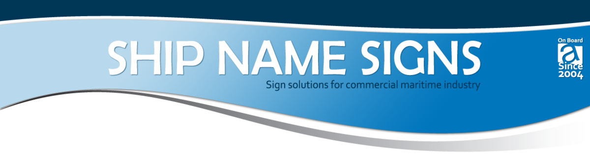 SHIP NAME SIGNS